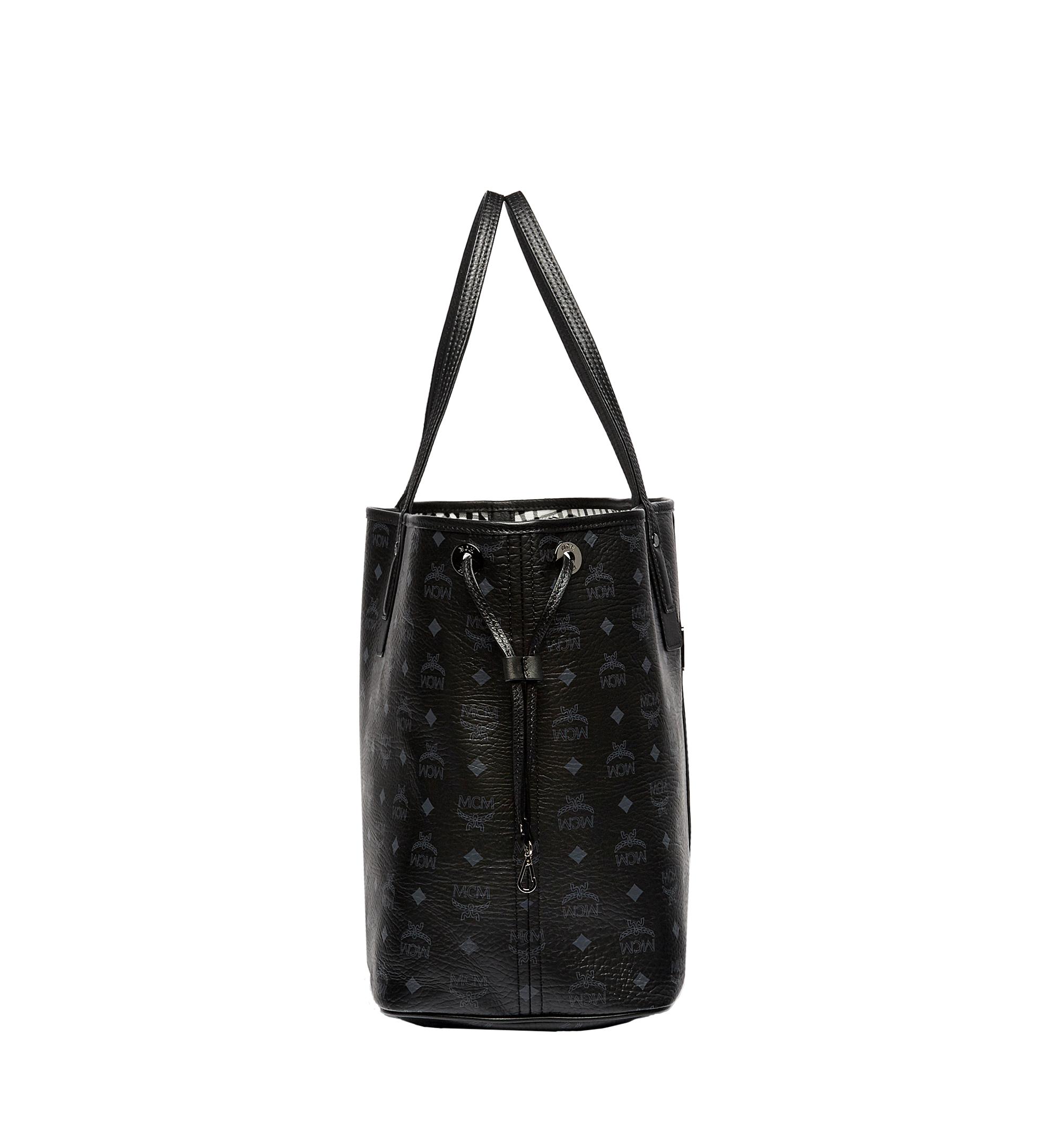 Additional view 2 of Sac cabas réversible grand Liz en Visetos - Noir