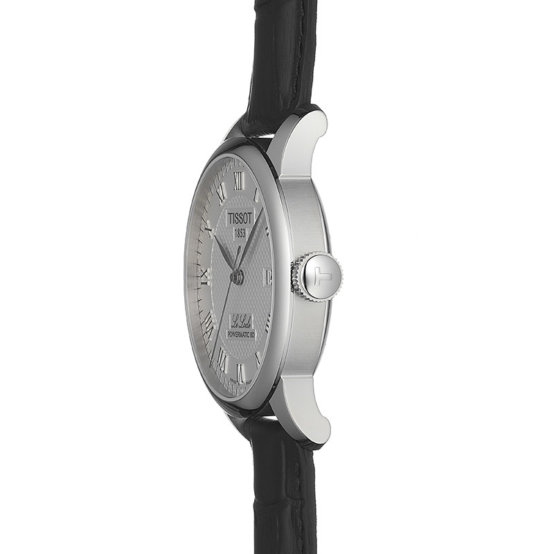 Additional view 3 of Montre Le Locle Powermatic 80 - Noir / Argenté