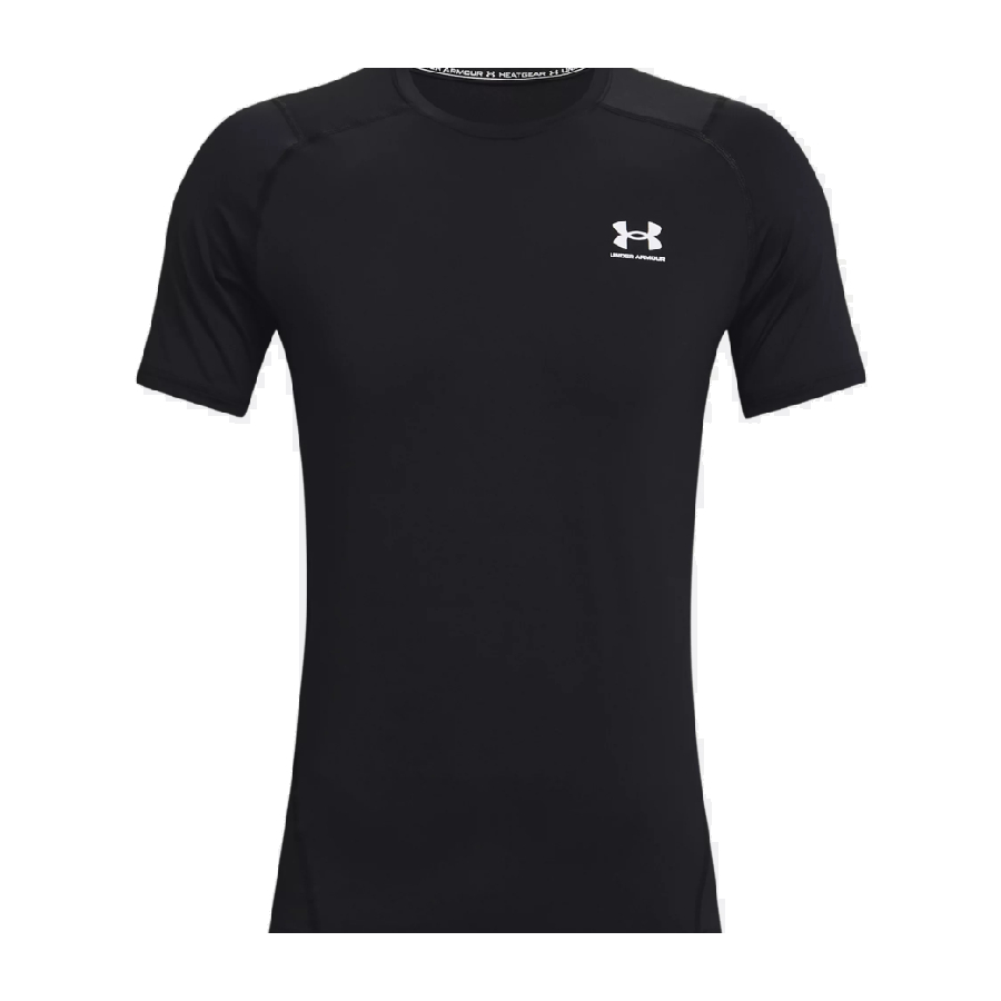 Haut ajusté à manches courtes HeatGear Armour - Hommes - Noir - Moyen