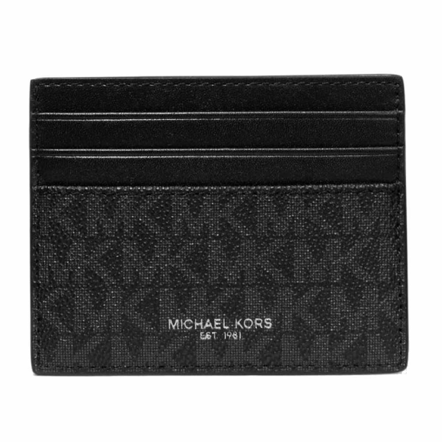 Greyson Card Holder with Logo - Black - Large