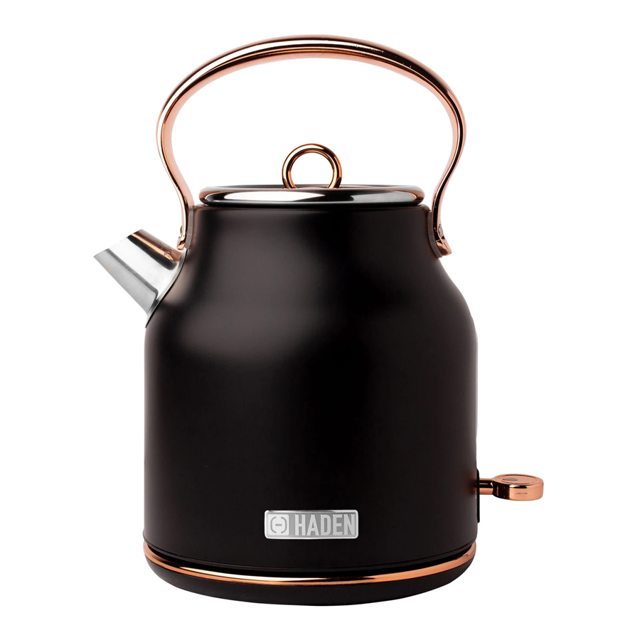 Heritage 1.7L Electric Kettle - Black and Copper