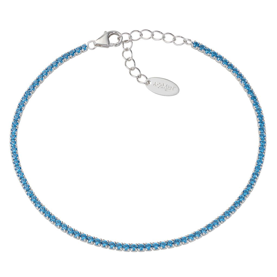 Bracelet Tennis Mania avec aigue-marine zirconia - Femmes - Bleu