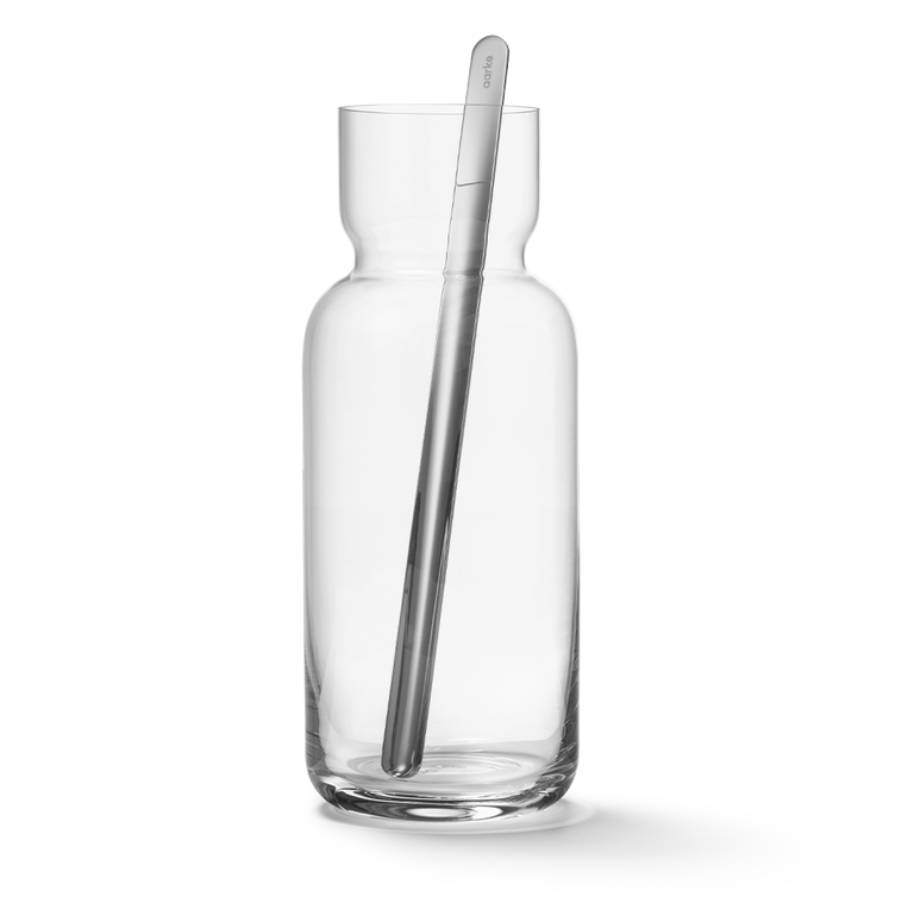 Crystal Glass Nesting Carafe & Mixing Spoon