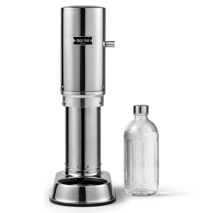 Carbonator Pro Sparkling water maker with a glass bottle - Stainless Steel