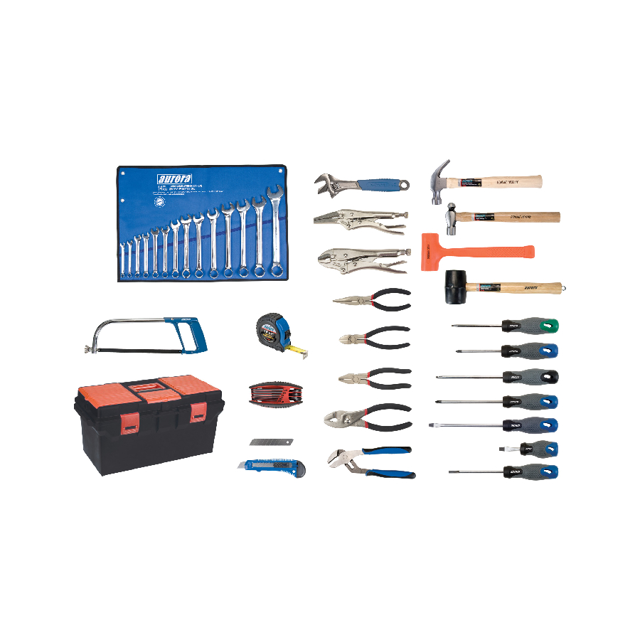 Ensemble d'outils de luxe de 56 pièces avec boîte à outils en plastique
