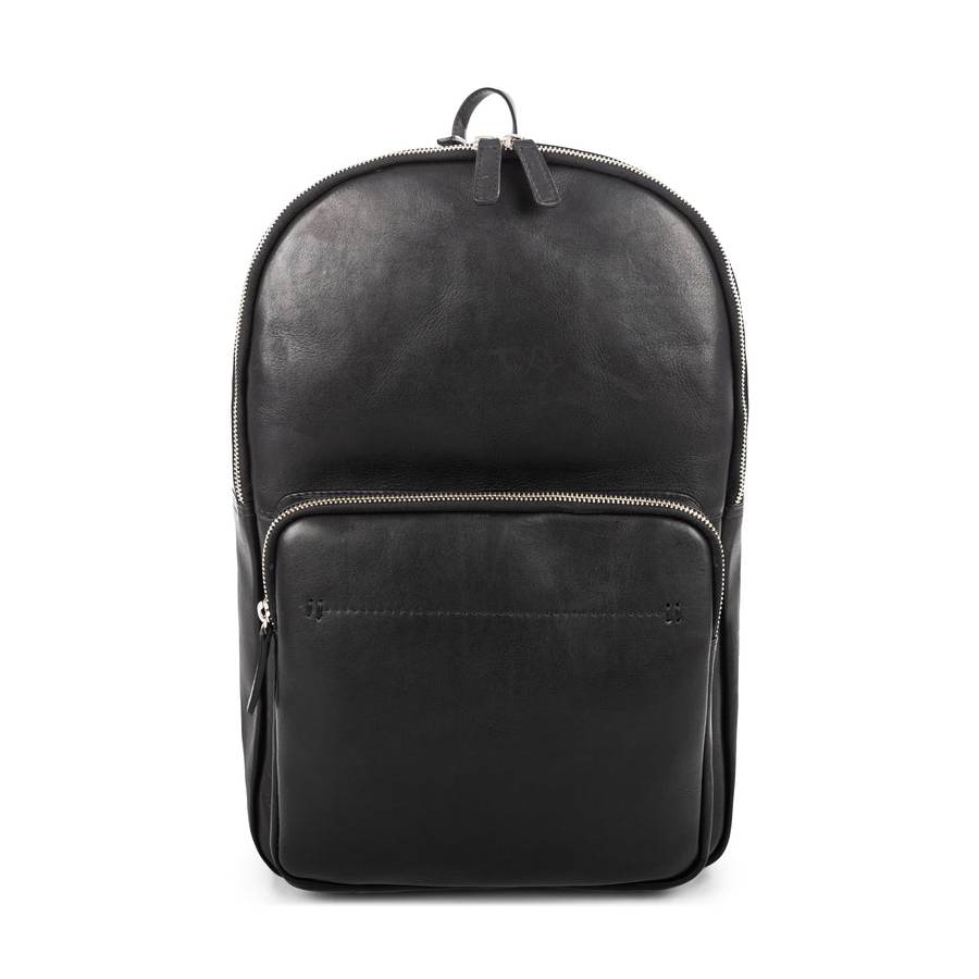 Colombia Leather Backpack - Black