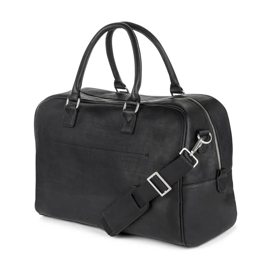 Colombia Leather Duffle Bag - Black