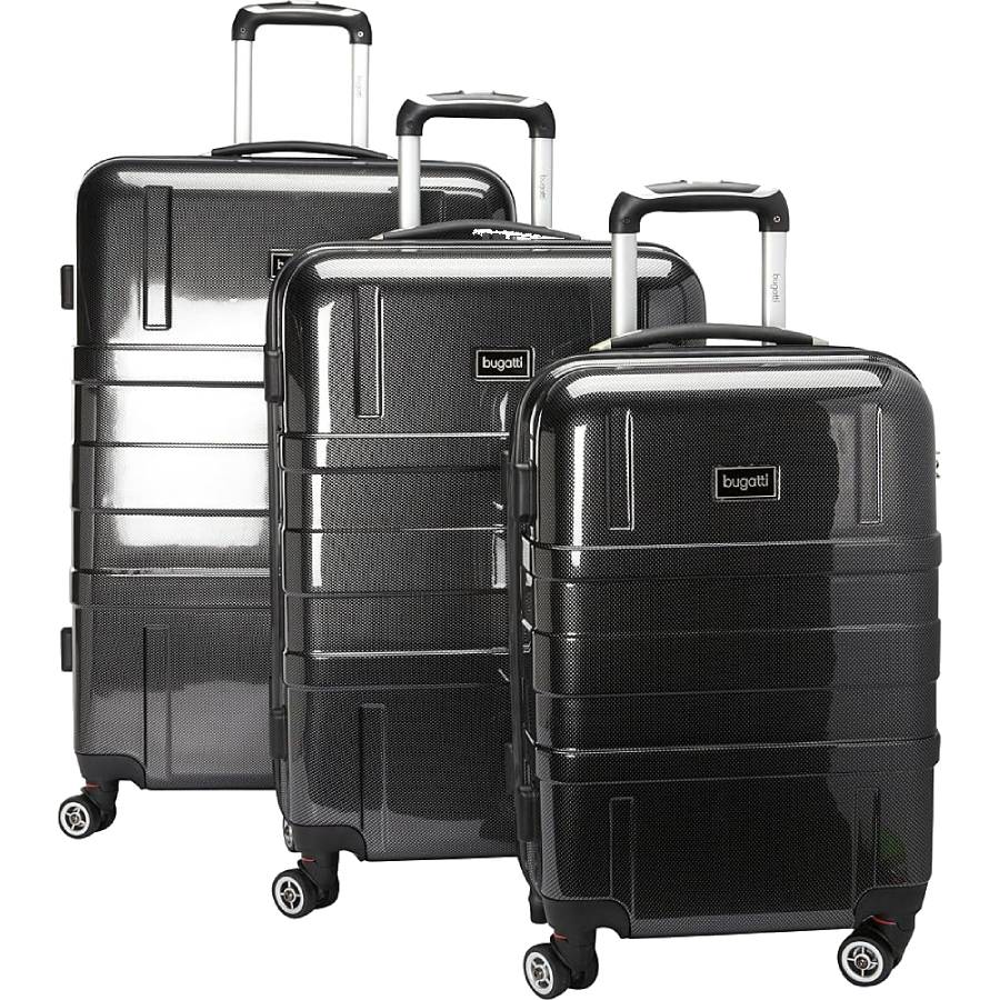 Budapest 3 piece Luggage Set - Black