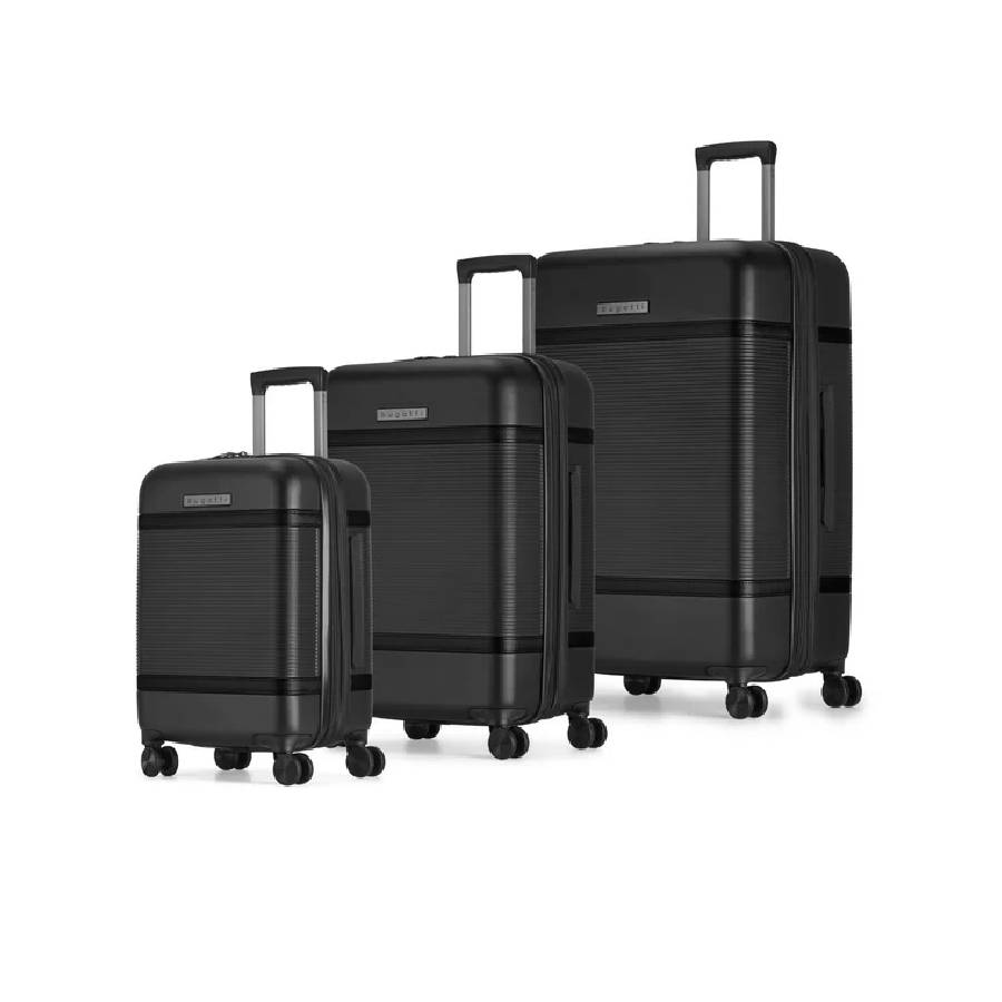 Wellington 3 Piece Luggage Set - Black