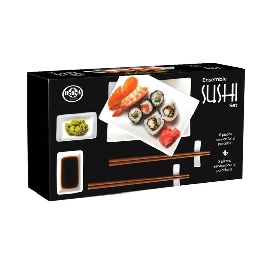 Ensemble de sushis 8 morceaux - Blanc