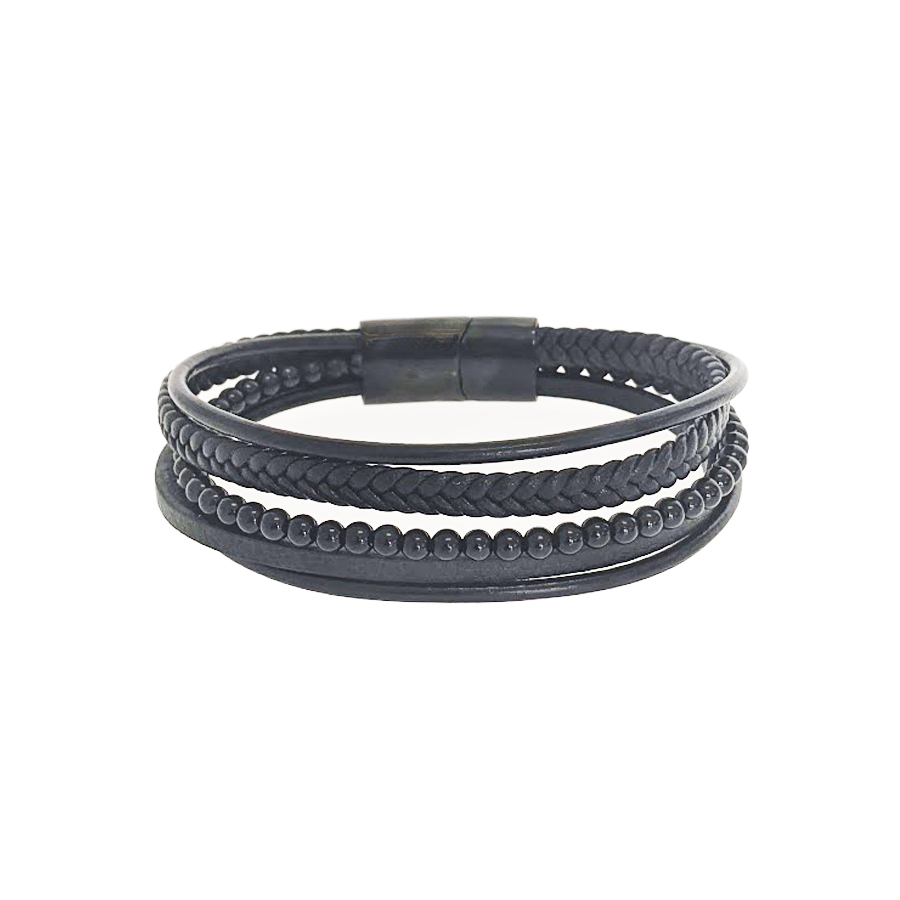 Bracelet agate noir