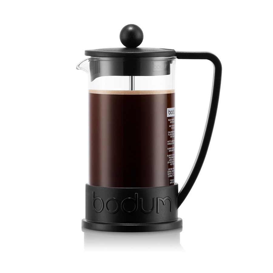 Brazil French Press Coffee Maker 0.35 l, 12 oz - Black