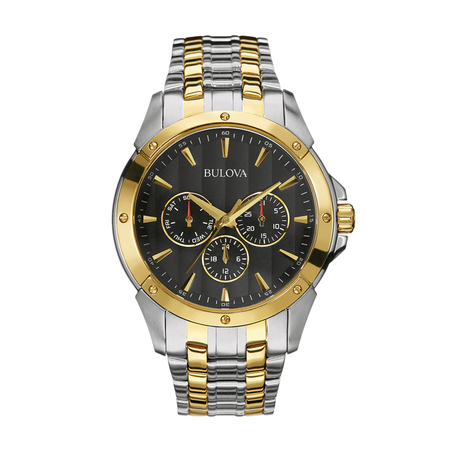 Men's Classic Watch - Gold / Silver / Black
