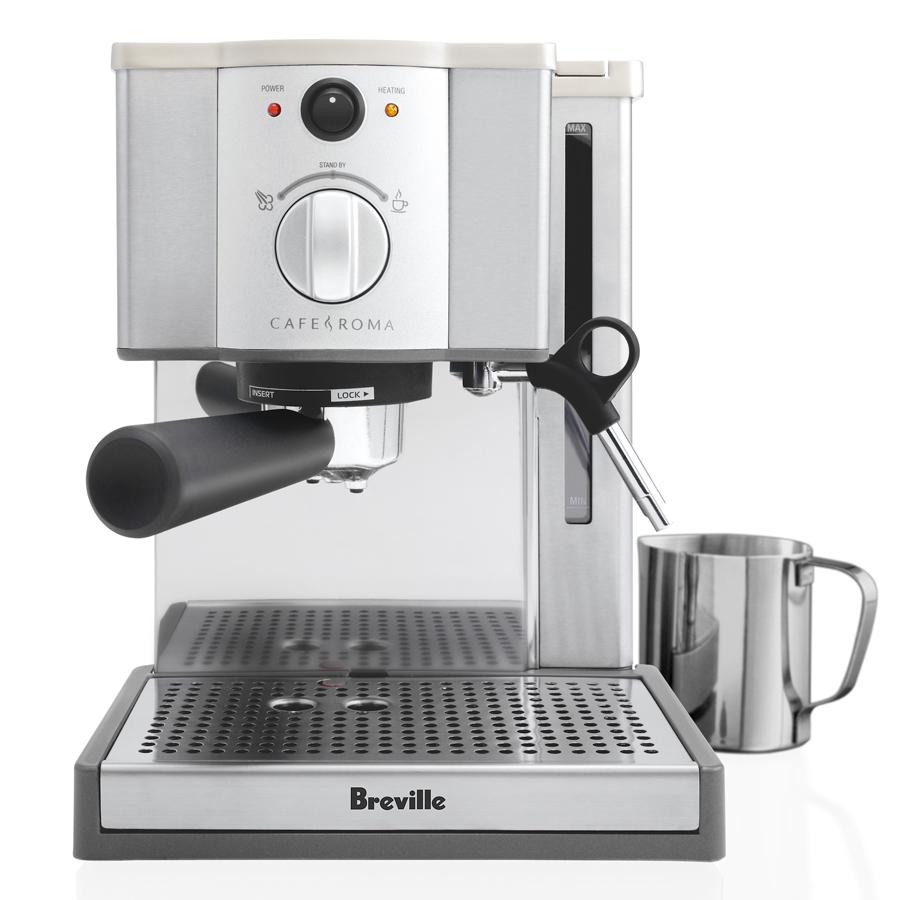 Cafe Roma Espresso Machine - Brushed Stainless Steel