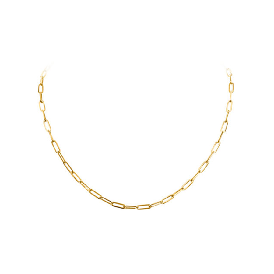 Collier en or 14K trombone 2mm - 3,2 gm