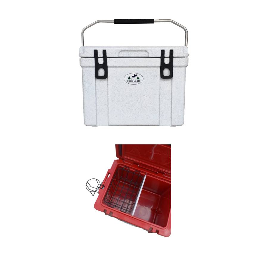 Cooler/Ice Box 25L - Limestone with 25L Cooler Essentials Kit (Accessories Only)