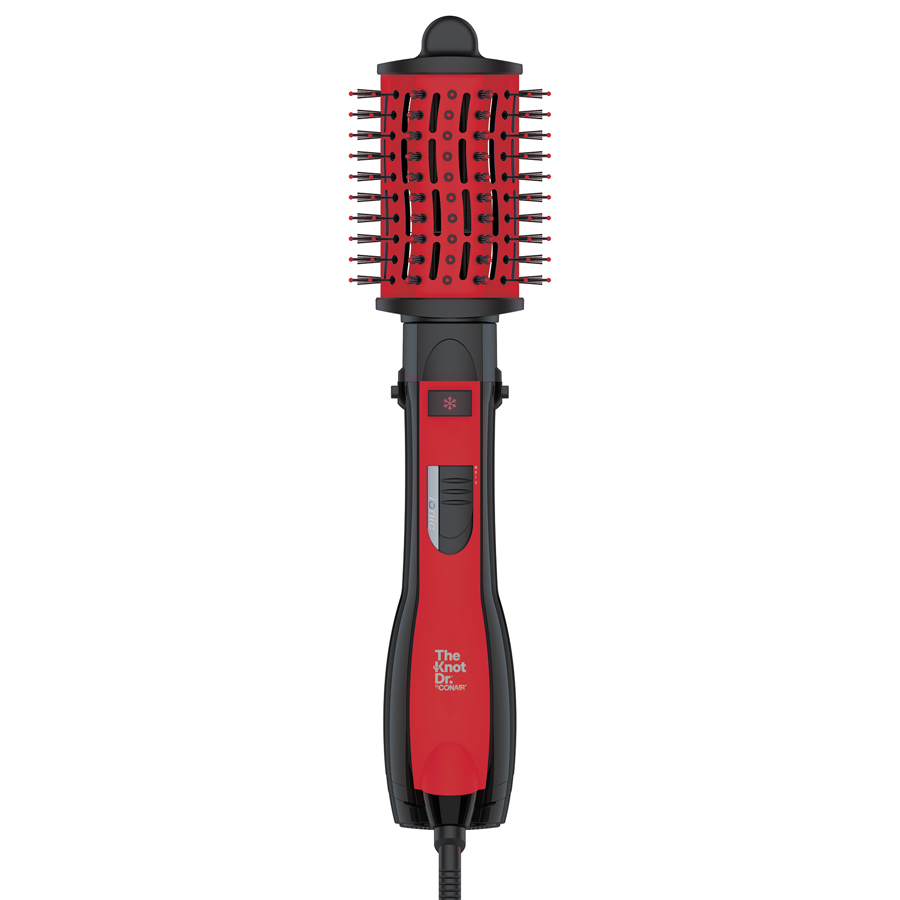 The Knot Dr. All-in-One Dryer Brush Set - Red