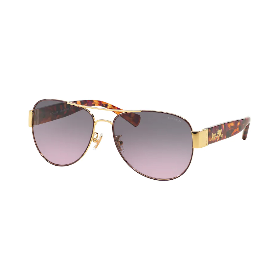 Lunettes de soleil pilote pour femme HC7059 - Doré / violet