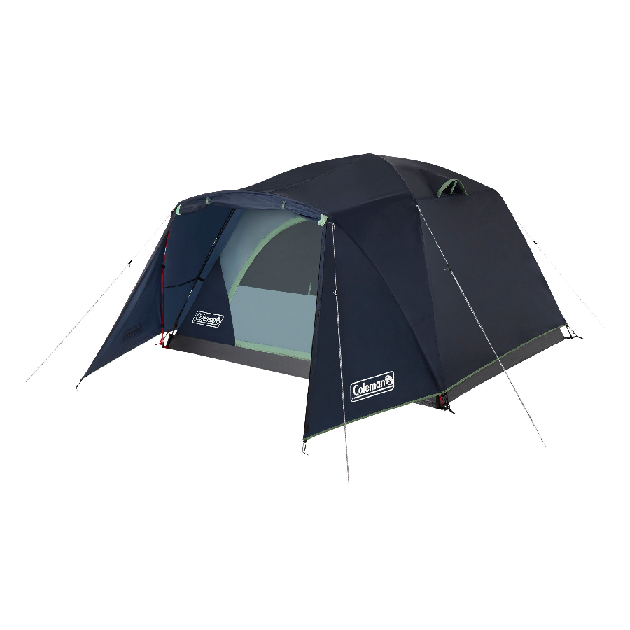 Tente de camping 4 personnes avec vestibule à double toit Skydome - Nuits bleues