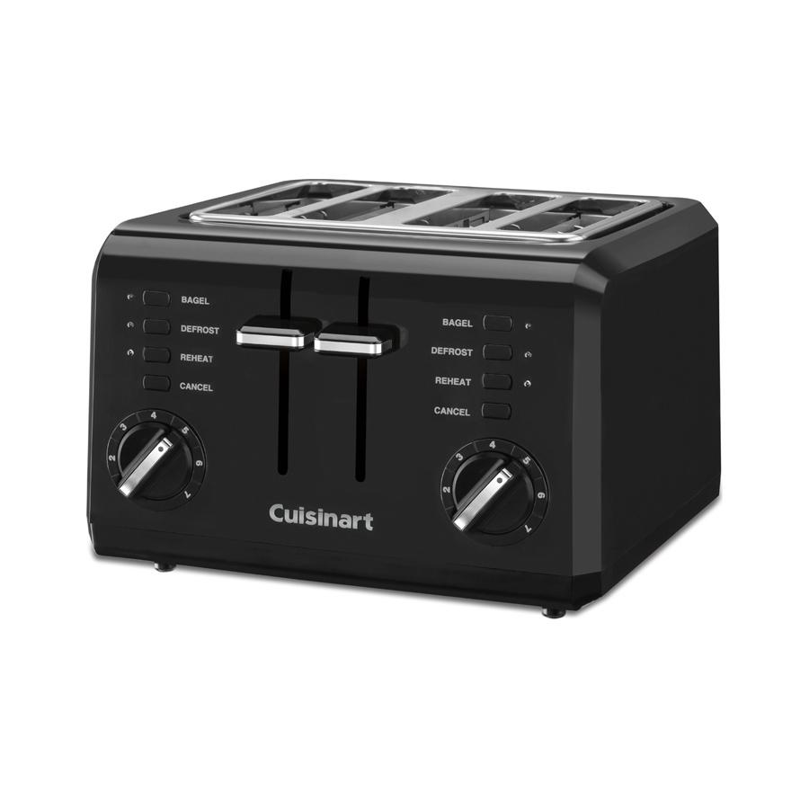Grille-pain compact à 4 tranches - Noir
