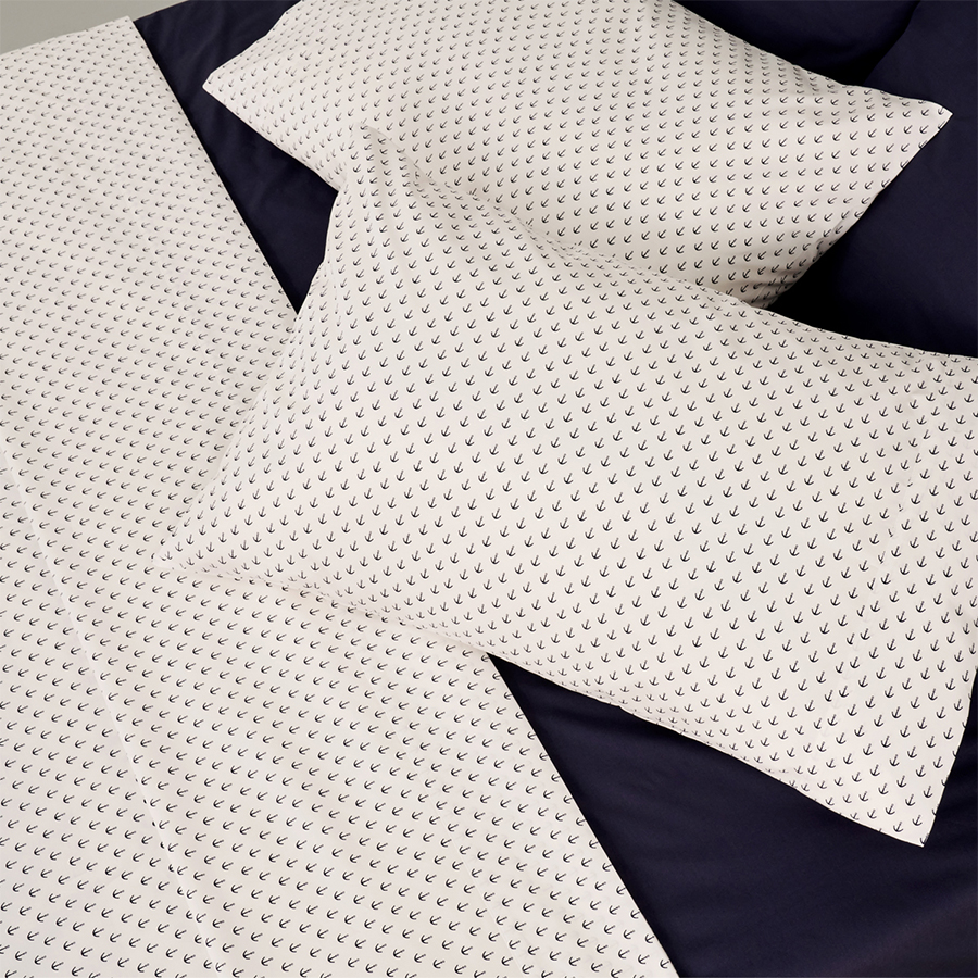 Anchors Duvet cover set with 2 shams - King