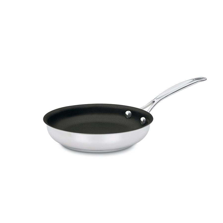 Non Stick Stainless Steel Skillet - 9.5Inch