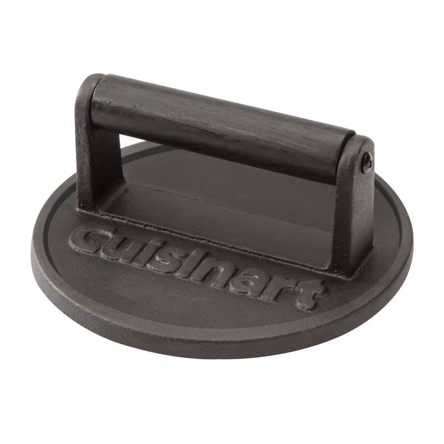 Cast Iron Smashed Burger Press - 6.5 inch