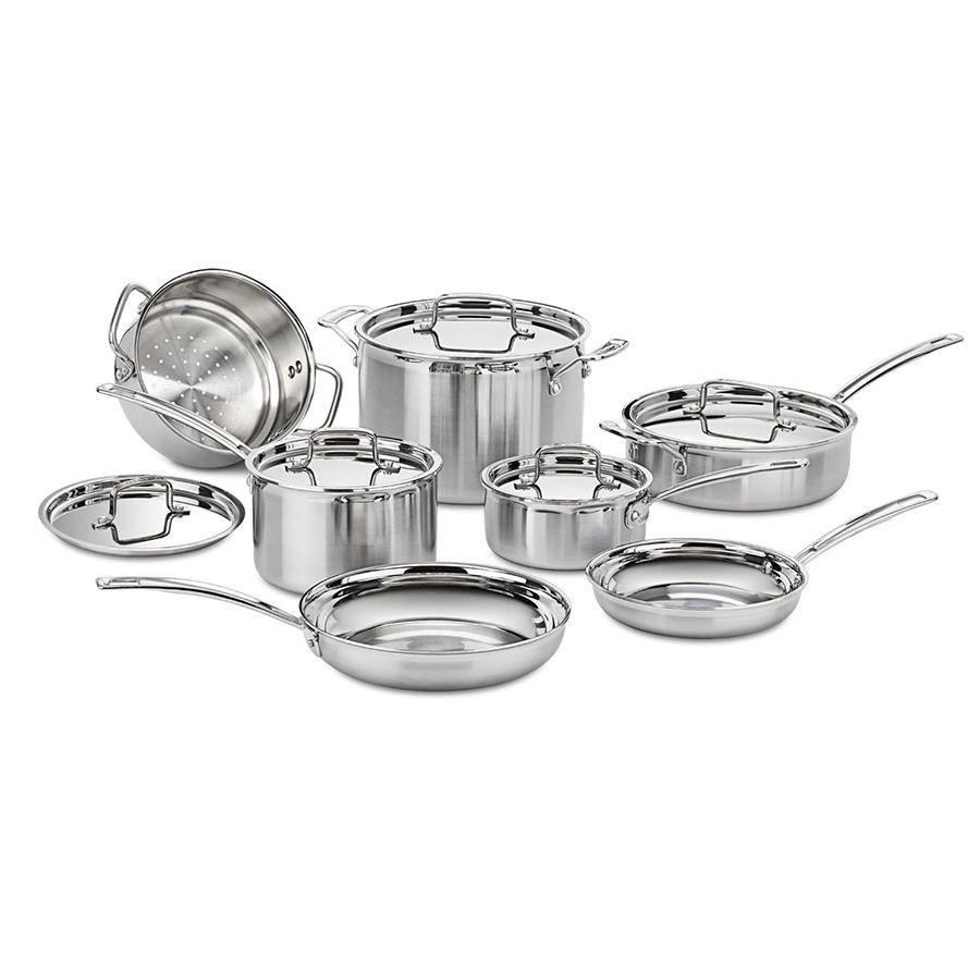 12-Piece MultiClad Pro Triple ply Stainless Steel Set