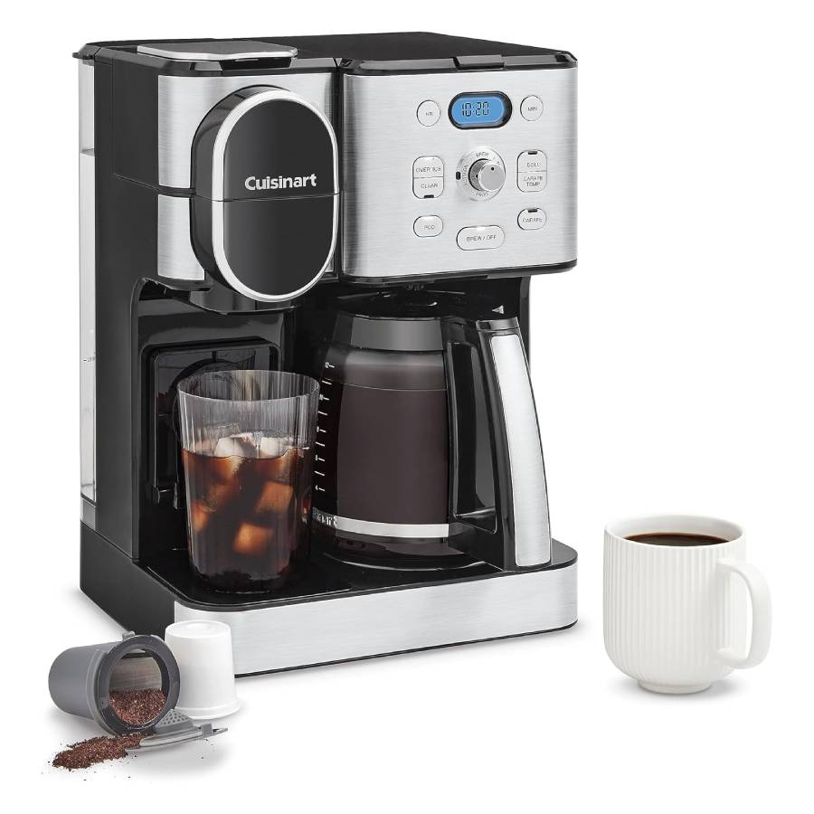 Cafetière et cafetière individuelle - Acier inoxydable - 12 tasses