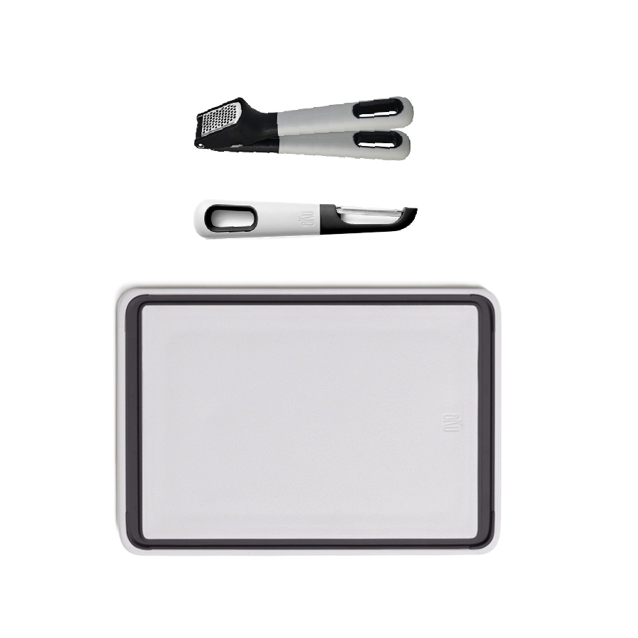 Chopping Board, Garlic Press and Peeler Set 