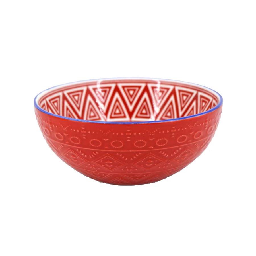 Bohemian Cereal Bowl - Red