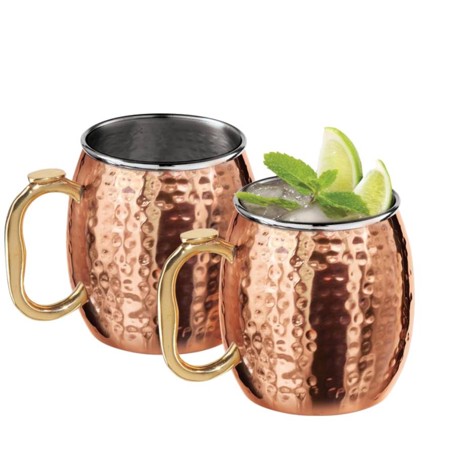 Oggi Moscow Mule Copper Mugs - Set of 2