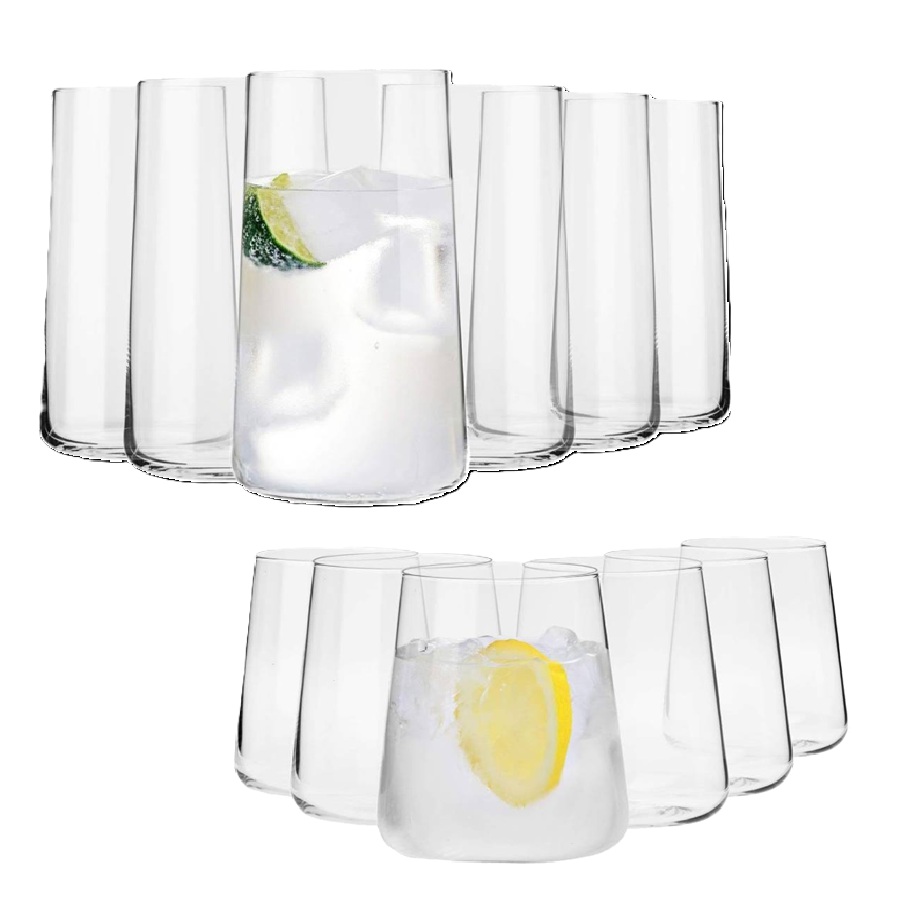 Krosno Avante-Garde Set of 6 Highballs and 6 Tumblers