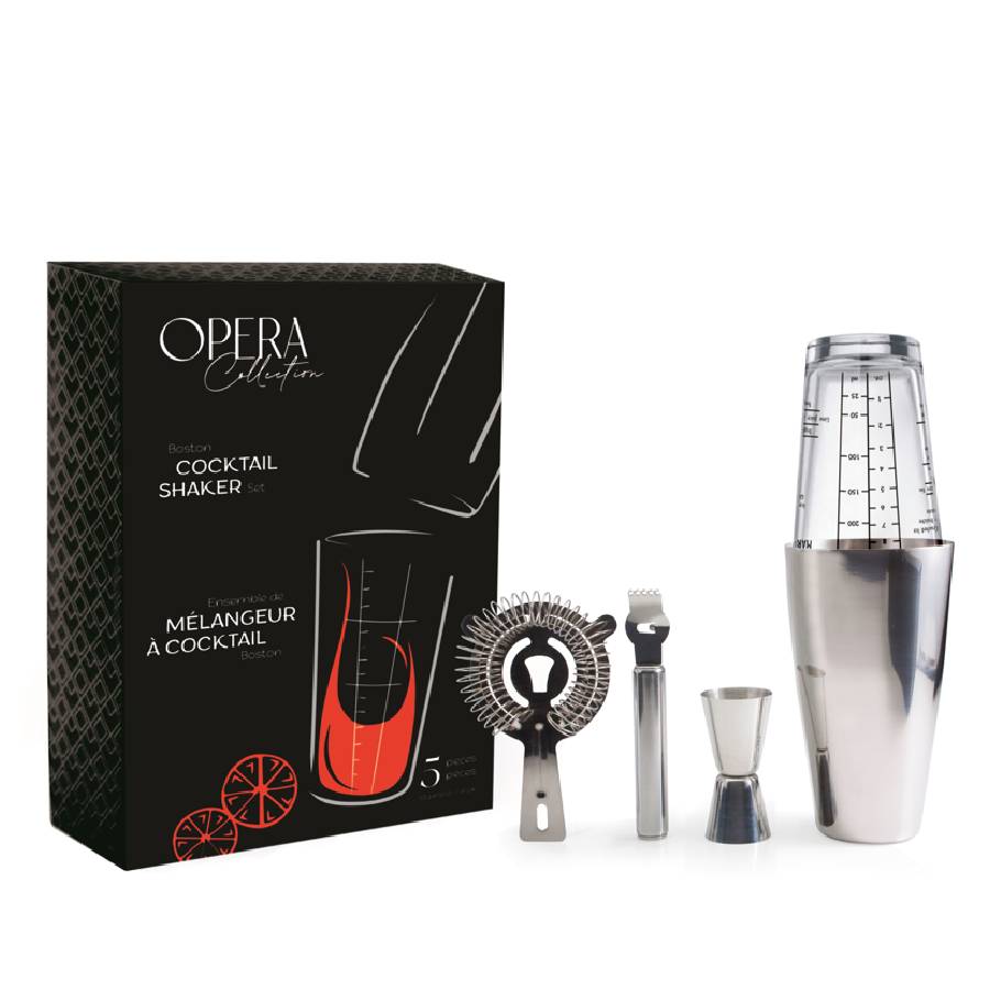 Natural Living Opera Boston Cocktail Shaker Set