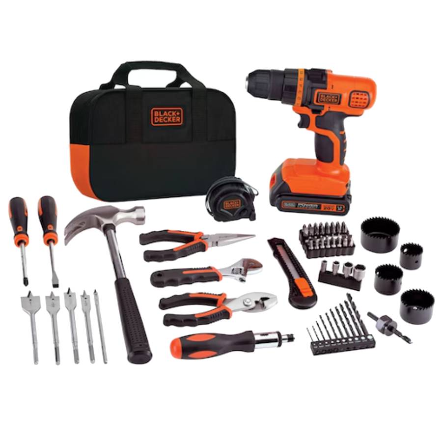 20V MAX Lithium Ion Drill & Driver - 68 Piece Project Kit