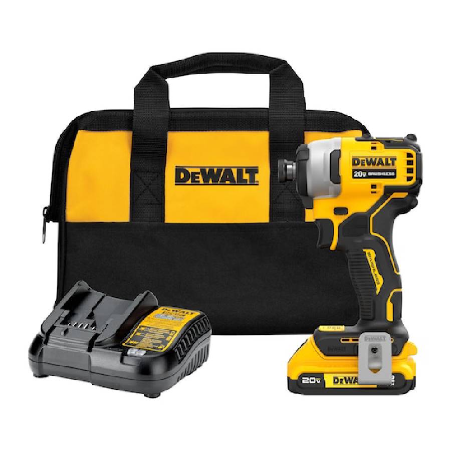 Atomic 20V Max Brushless Cordless Compact 1/4 inch Impact Driver Kit