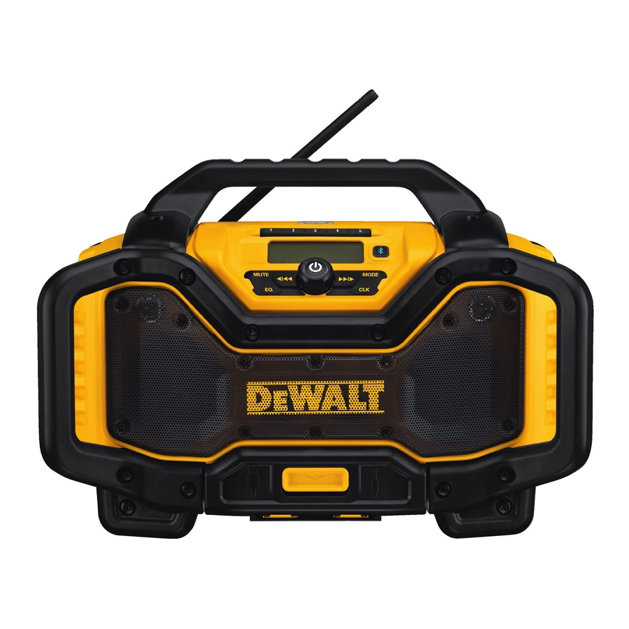 Radio et chargeur de chantier Bluetooth 20 V Max