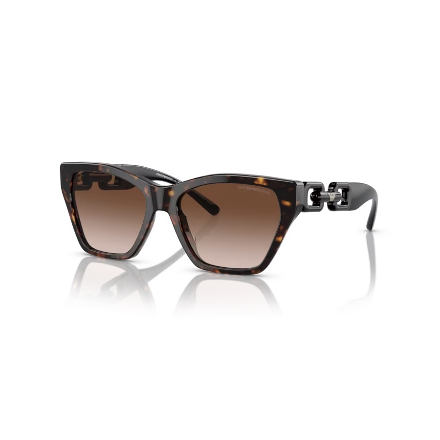 Lunettes de soleil œil de chat - Femmes - Havana brillant
