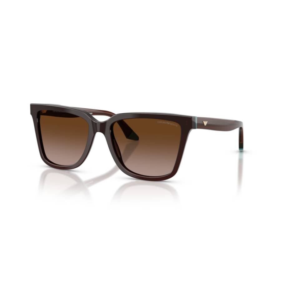 Irregular Sunglasses - Women - Transparent Brown/Teal