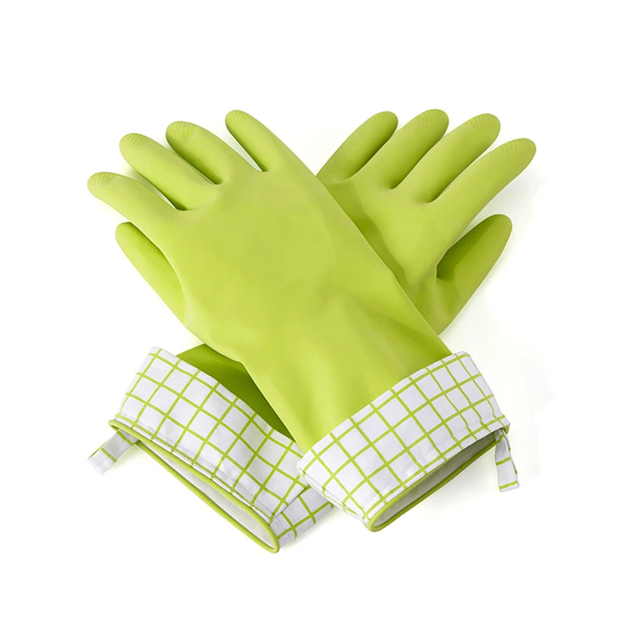 Gants de ménage en latex naturel Splash Patrol - Vert