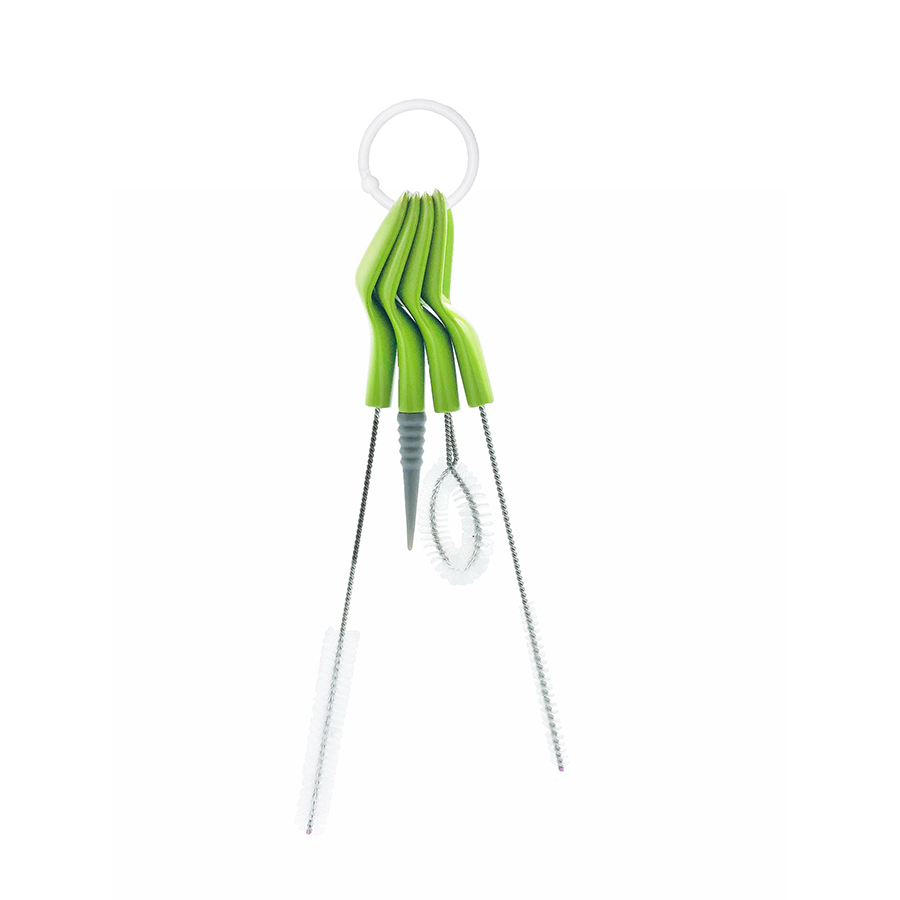 Ensemble de nettoyage pour bouteille et paille Little Sipper - Vert