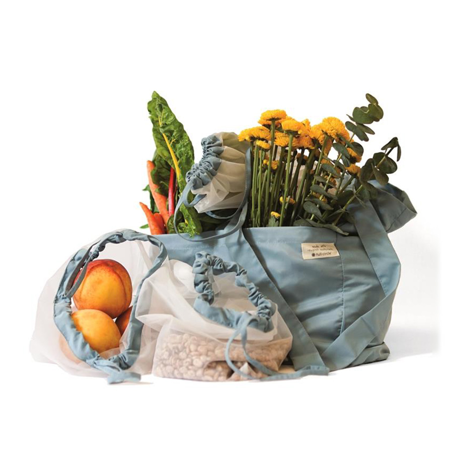 Ensemble de 4 sacs à marché Tote Ally - Bleu