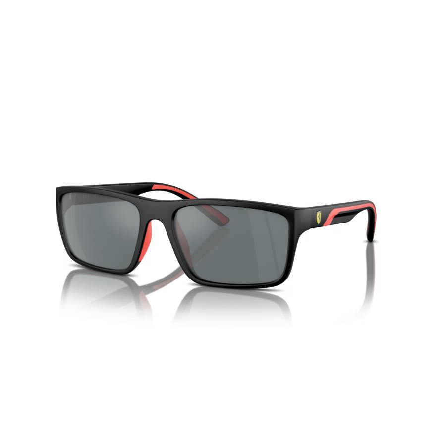 Lunettes de soleil rectangulaires - Hommes - Noir Mat
