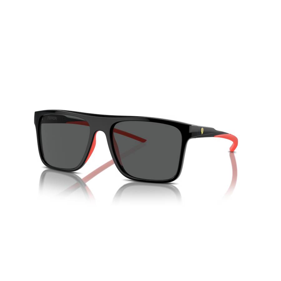 Lunettes de soleil carrées - Hommes - Noir