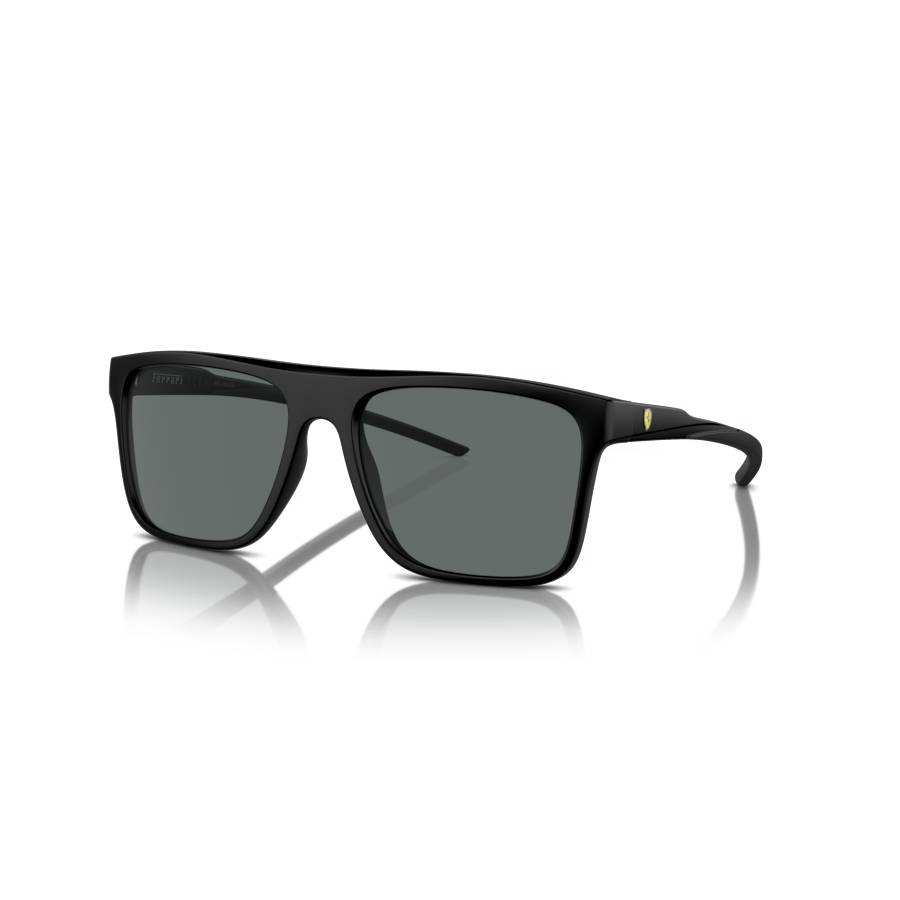 Lunettes de soleil polarisées carrées - Hommes - Noir
