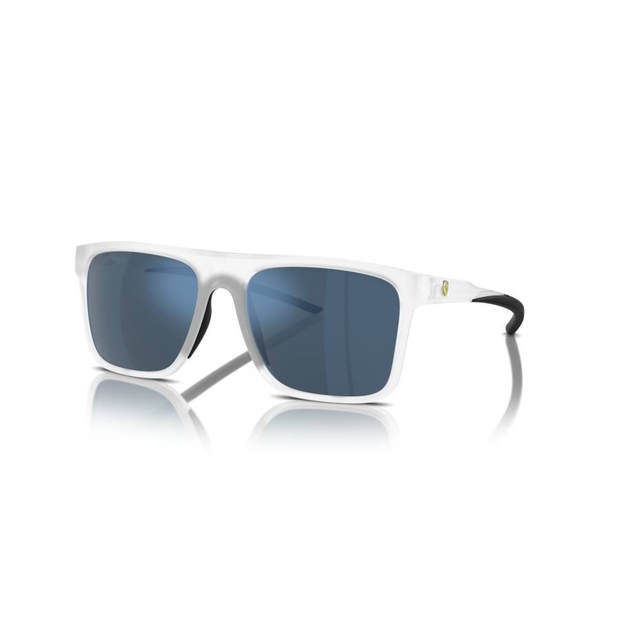 Lunettes de soleil carrées - Hommes - Gris transparent