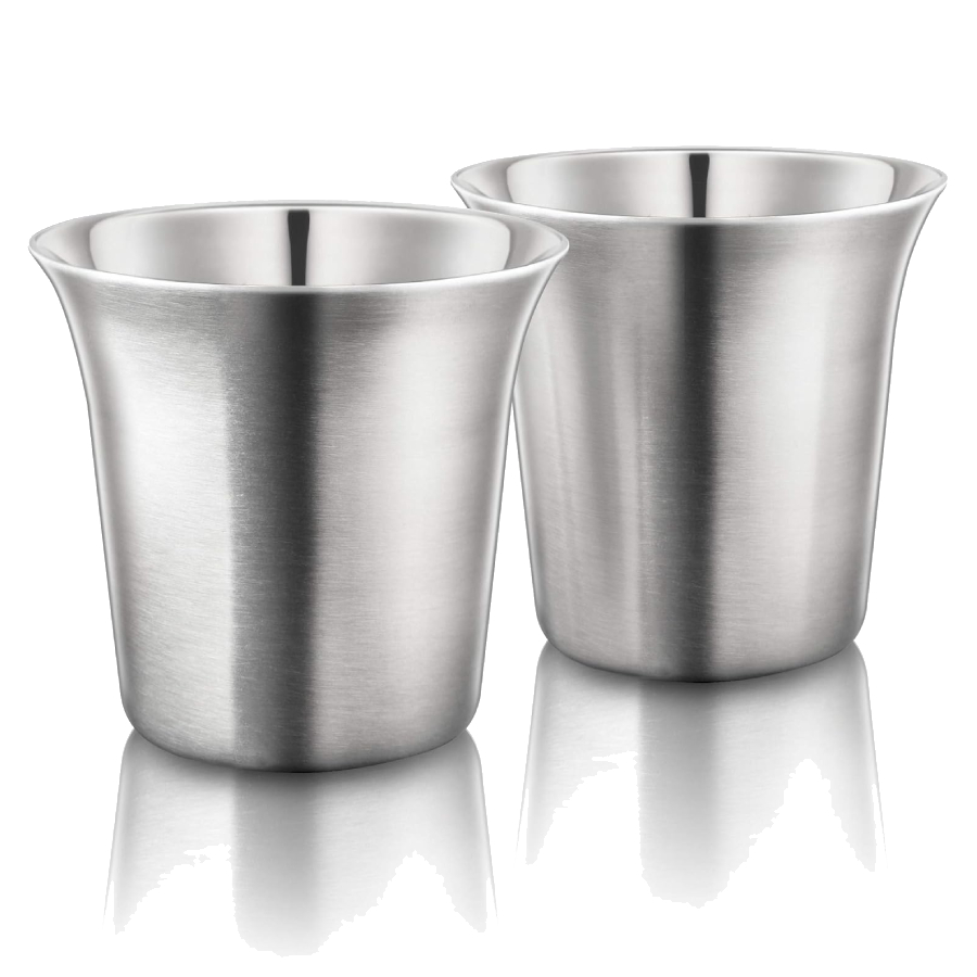 Tasses à espresso à double paroi de 2.5 onces (74 millilitres)