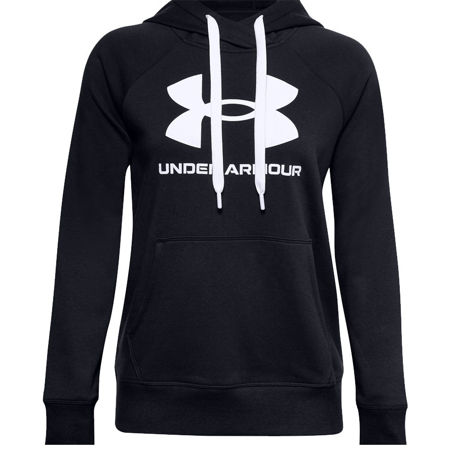 Rival Fleece Logo Hoodie - Women - Black - Small