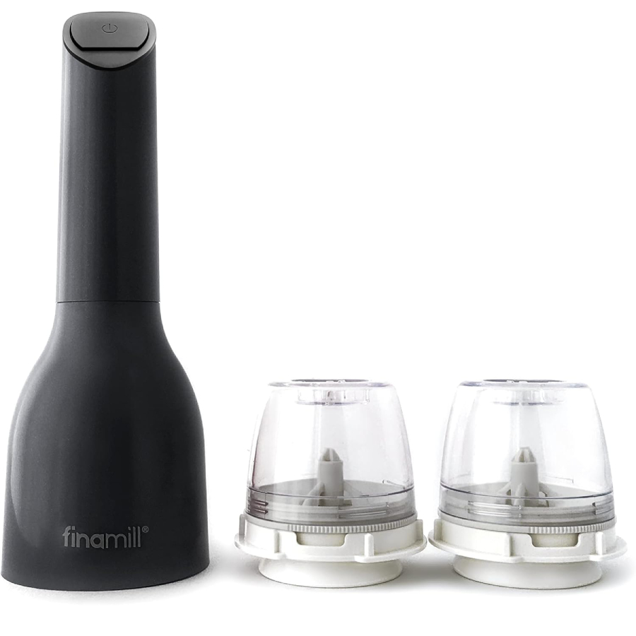 Spice Grinder with 2 Interchangeable spice pods - Midnight Black