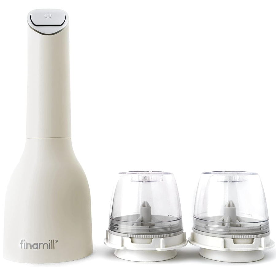 Spice Grinder with 2 Interchangeable spice pods - Soft Cream